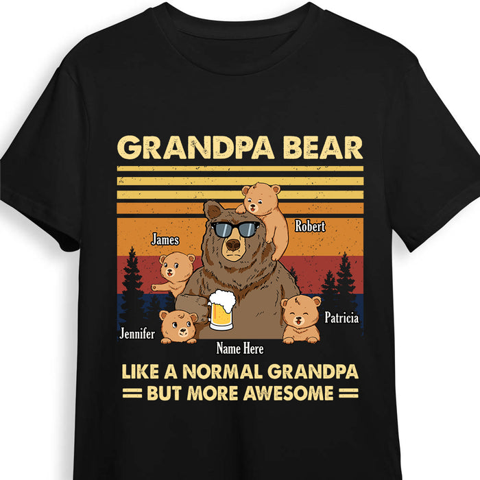 Personalized Papa Bear T Shirt AP191 31O47 1
