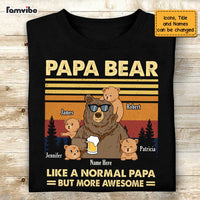 Personalized Papa Bear T Shirt AP191 31O47 thumb 1