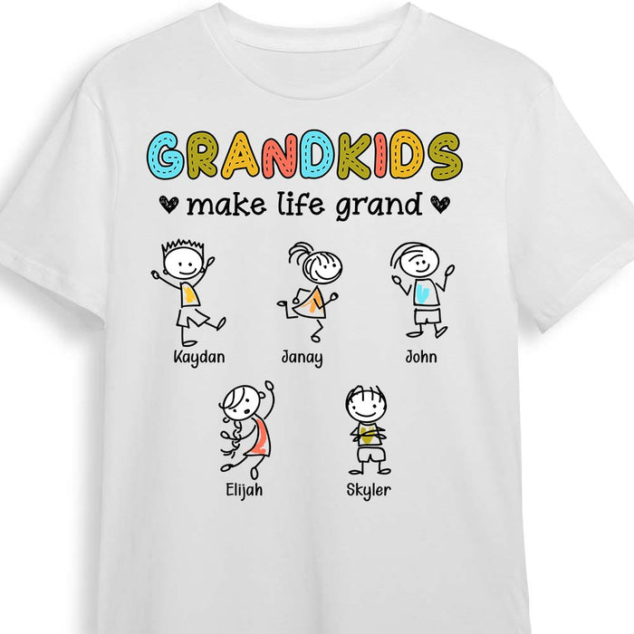 Personalized Dad Grandpa Life Grand Drawing T Shirt AP192 28O28 1