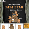 Personalized Dad Papa Bear T Shirt AP201 85O34 1