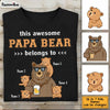 Personalized Dad Papa Bear T Shirt AP201 85O34 1