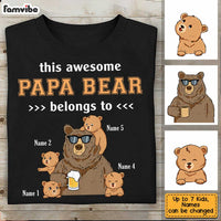 Personalized Dad Papa Bear T Shirt AP201 85O34 thumb 1