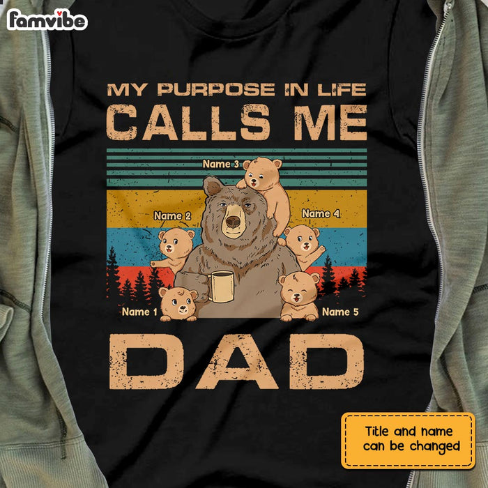 Personalized Dad Bear T Shirt AP202 31O28 1