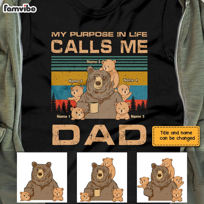 Personalized Dad Bear T Shirt AP202 31O28 1