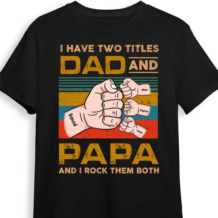 Personalized Dad Grandpa T Shirt AP202 30O28 1