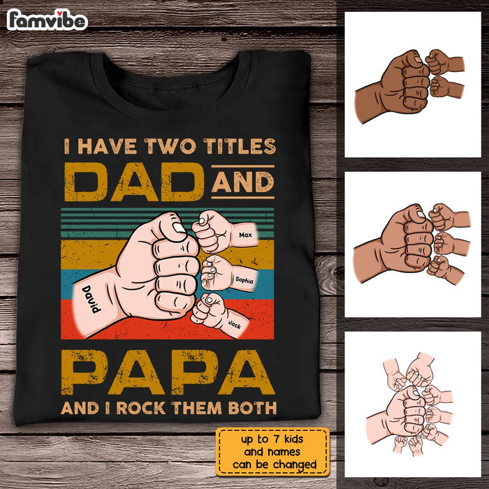 Personalized Dad Grandpa T Shirt AP202 30O28 1