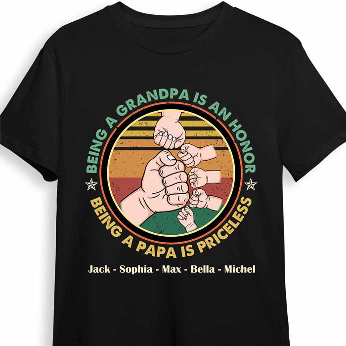 Personalized Papa Grandpa T Shirt AP201 28O47 1