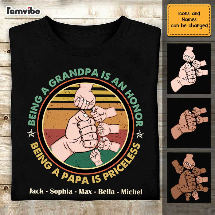 Personalized Papa Grandpa T Shirt AP201 28O47 1