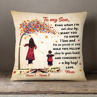 Personalized Mother And Son A Big Hug Pillow MR21 65O58 thumb 1