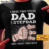 Personalized Step Dad Hand Fist Bump T Shirt AP211 85O34 1