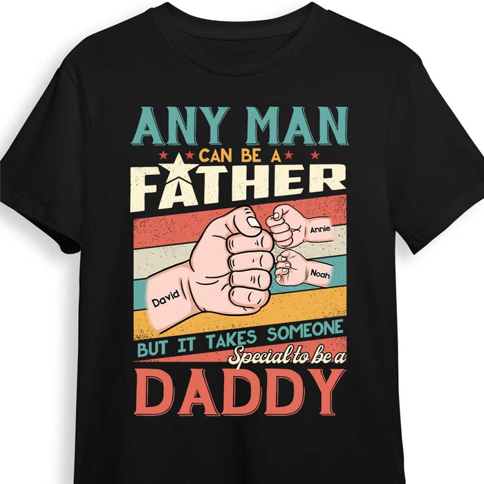 Personalized Dad Hand Fist Bump T Shirt AP212 85O53 1