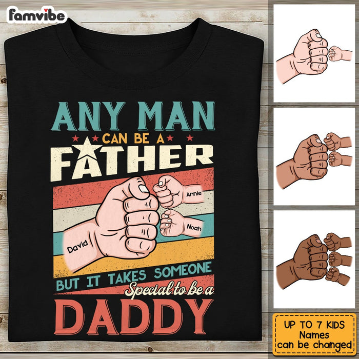 Personalized Dad Hand Fist Bump T Shirt AP212 85O53 1