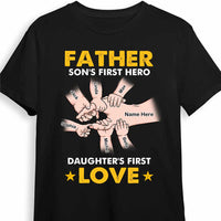 Personalized Dad Hand T Shirt AP213 85O47 thumb 1