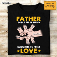 Personalized Dad Hand T Shirt AP213 85O47 thumb 1