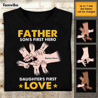 Personalized Dad Hand T Shirt AP213 85O47 thumb 1