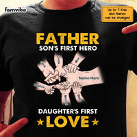 Personalized Dad Hand T Shirt AP213 85O47 thumb 1