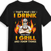Personalized Dad BBQ Grill T Shirt AP225 30O47 1