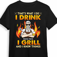 Personalized Dad BBQ Grill T Shirt AP225 30O47 thumb 1