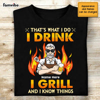 Personalized Dad BBQ Grill T Shirt AP225 30O47 thumb 1