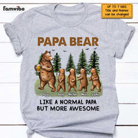 Personalized Dad Grandpa Bear Camping T Shirt AP263 30O47 thumb 1