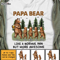 Personalized Dad Grandpa Bear Camping T Shirt AP263 30O47 thumb 1