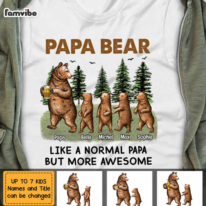 Personalized Dad Grandpa Bear Camping T Shirt AP263 30O47 1