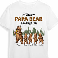 Personalized Dad Papa Bear T Shirt AP221 85O47 thumb 1