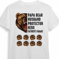 Personalized Papa Grandpa Bear T Shirt AP231 31O34 thumb 1