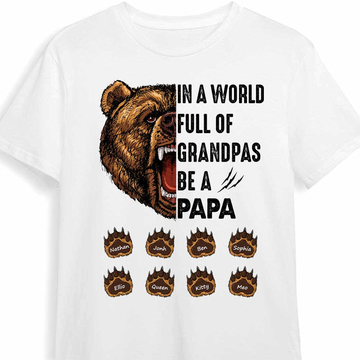 Personalized Dad Grandpa Bear T Shirt AP265 30O47 1