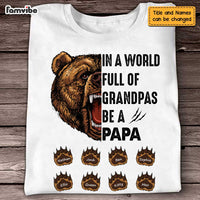 Personalized Dad Grandpa Bear T Shirt AP265 30O47 thumb 1