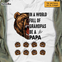 Personalized Dad Grandpa Bear T Shirt AP265 30O47 thumb 1