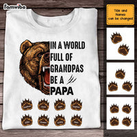Personalized Dad Grandpa Bear T Shirt AP265 30O47 thumb 1