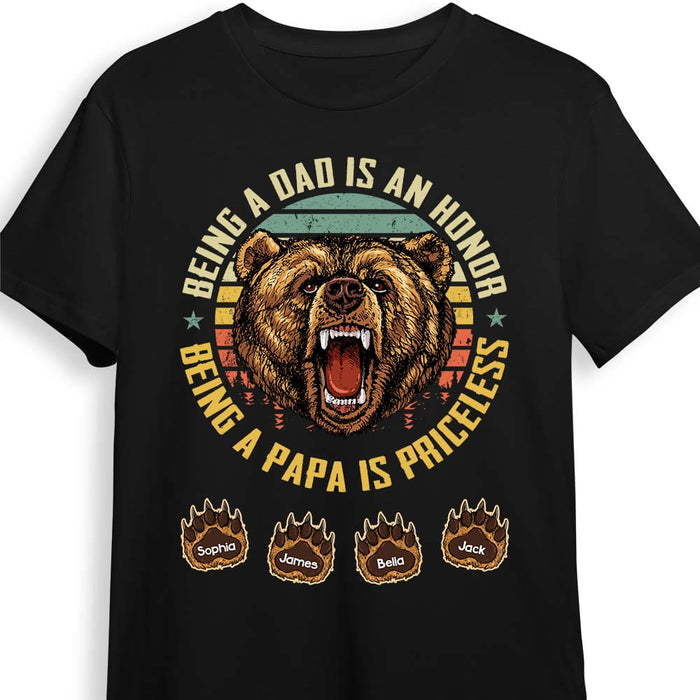 Personalized Dad Grandpa Bear T Shirt AP292 31O53 1