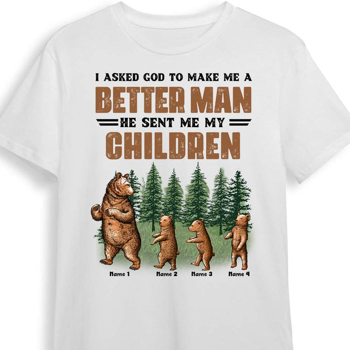 Personalized Dad Grandpa Bear T Shirt AP251 31O28 1