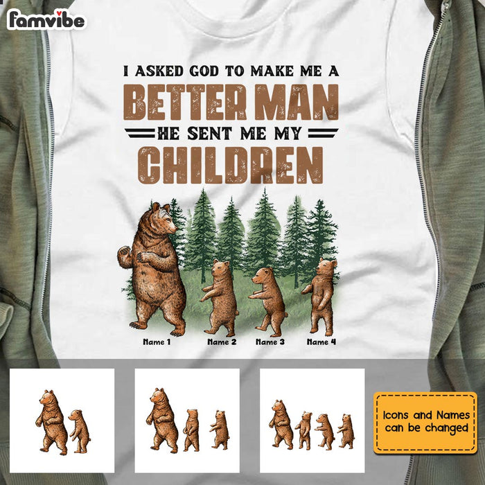 Personalized Dad Grandpa Bear T Shirt AP251 31O28 1