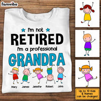 Personalized Grandpa Retired T Shirt AP294 32O34 thumb 1