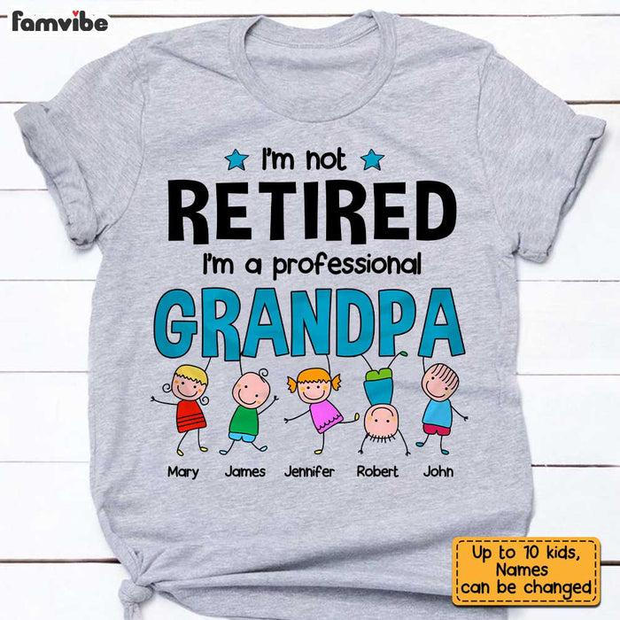 Personalized Grandpa Retired T Shirt AP294 32O34 1