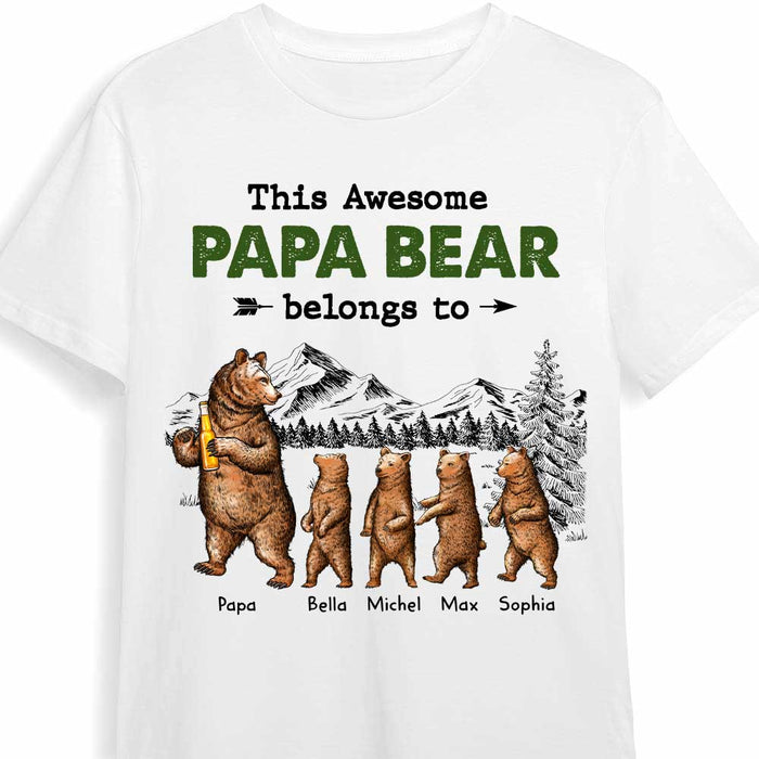 Papa Bear, Grandpa Bear, Baby Bears, Personalized T shirt, Custom Father's  Day Gift