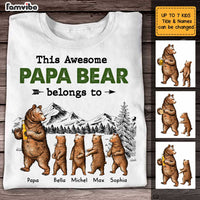 Personalized Dad Grandpa Bear Belongs To T Shirt AP293 30O47 thumb 1