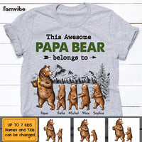 Personalized Dad Grandpa Bear Belongs To T Shirt AP293 30O47 thumb 1