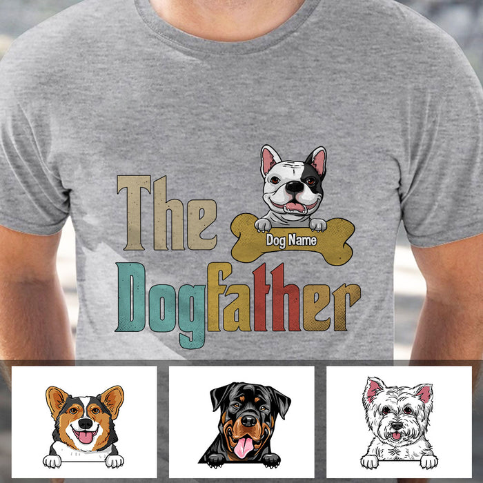 Personalized Dog Father Happy Father's Day T Shirt AP206 67O60 1