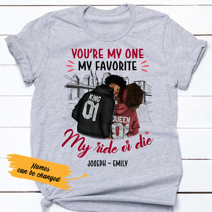 Personalized My One BWA Couple T Shirt AG262 29O36 1