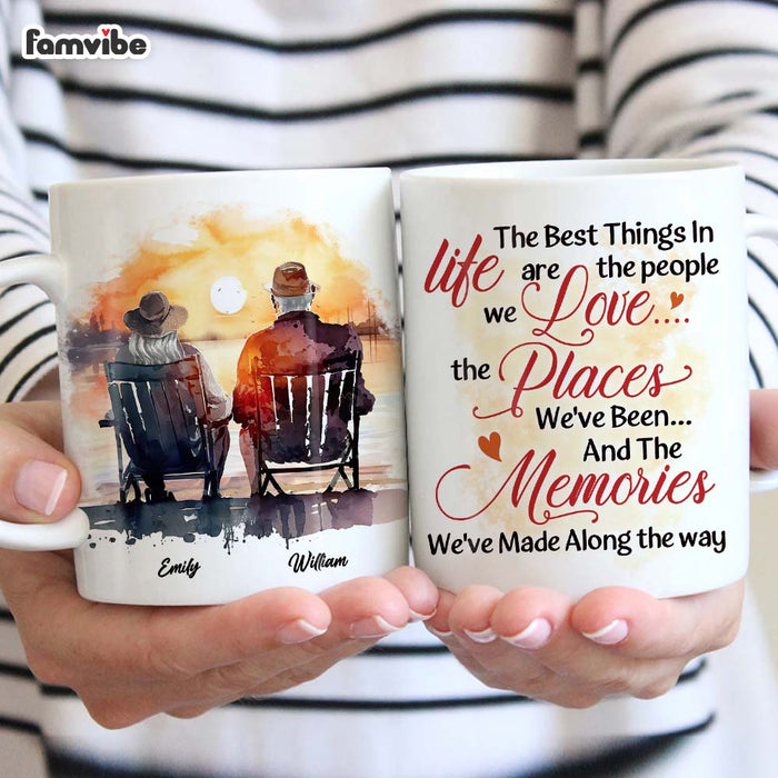 Personalized Gift For Couples The Memories We've Made  Along The Way Mug 31204 1