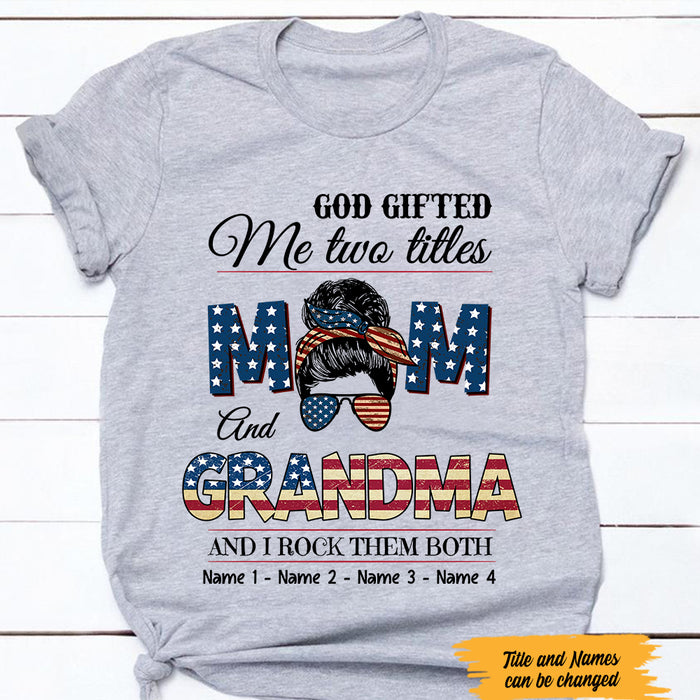 Personalized Mom Grandma God T Shirt MY56 30O47 1