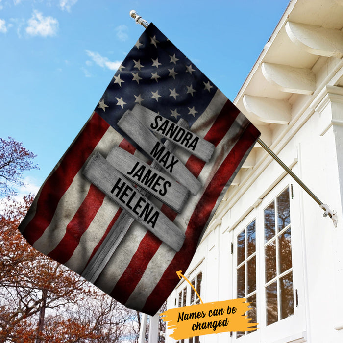 Personalized Street Sign Family House Flag JL271 81O34 1