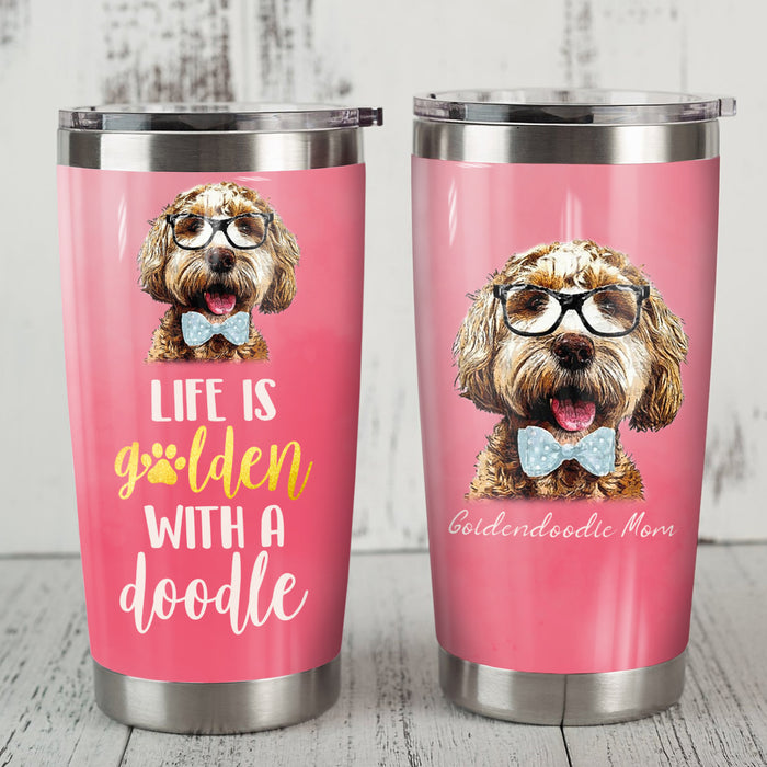 Goldendoodle Dog Steel Tumbler FB0301 87O59 1