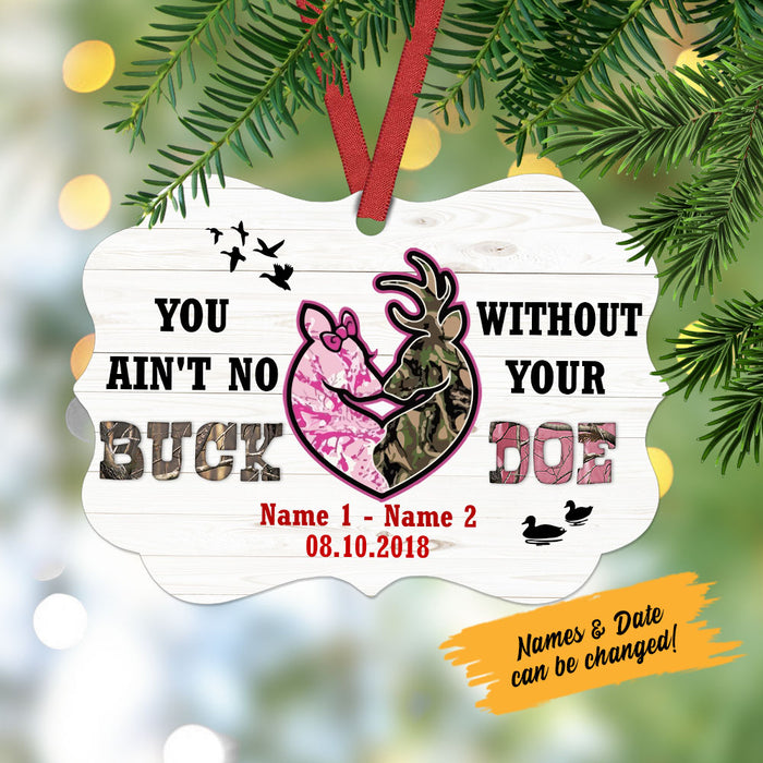 Personalized Hunting Couple Benelux Ornament DB13 87O58 1