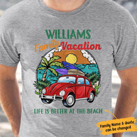 Personalized Family Beach Vacation White T Shirt JN243 95O65 thumb 1
