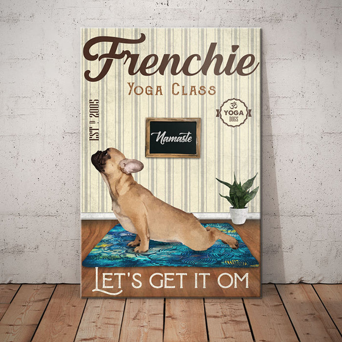 French Bulldog Yoga Class Canvas FB2102 81O58 1