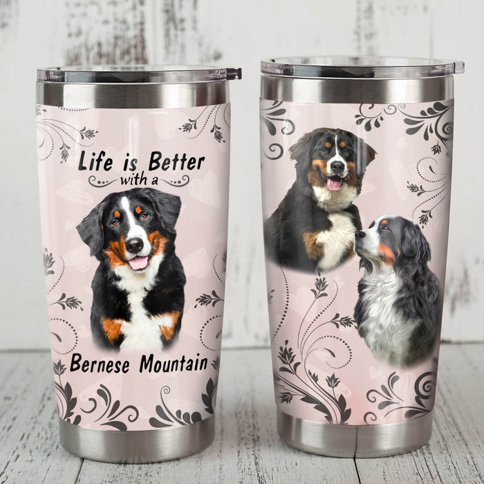 Bernese Mountain Dog Steel Tumbler MR0708 81O50 1
